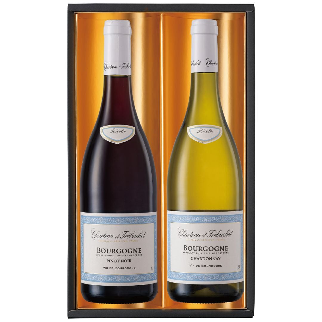 ギフトに最適］「フランス/ブルゴーニュ/紅白カジュアルセット」750ml